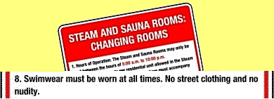 Sauna rules